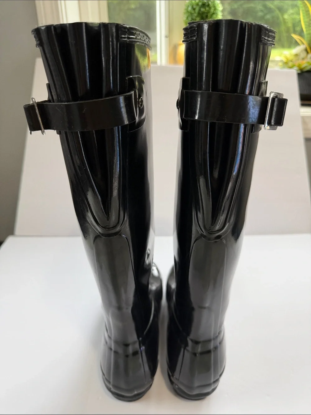 Hunter Gloss Black Women's Tall Rain Boots